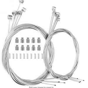 IRONDONKEY Juego de cubierta de <span class=keywords><strong>cable</strong></span> de engranaje de <span class=keywords><strong>bicicleta</strong></span> de acero inoxidable <span class=keywords><strong>y</strong></span> aleación Compatible con bicicletas de montaña BMX Bicicletas para niños Cruceros - Product Image 6