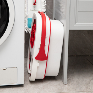 Kit Mop Rotante Pieghevole BOOMJOY per Pulizia Pavimenti Interni con Secchio in Plastica e Sistema Rotante a 360° - Product Image 4
