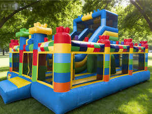 Jouets gonflables de haute qualité en PVC pour aire de jeux pour enfants en plein air, grand toboggan château, trampoline gonflable, nouveau château - Product Image 5