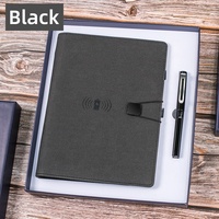 Cadeaux d'entreprise avec logo Journal électronique personnalisé 2023 Smart Powerbank Notebook avec chargeur sans fil Usb