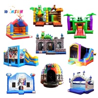 WINSUN usine de vente en gros Maison gonflable pour enfants avec toboggan Combo gonflable commercial Videur pour fête d'enfants