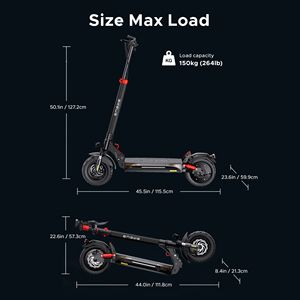 Scooter Eléctrico ENGWE Y600 Actualizado en Colores, Scooter Juvenil de 48V 18Ah con Llantas de 10*2.75 Pulgadas y 250W*2, Plegable, Disponible en EE. UU. - Product Image 6