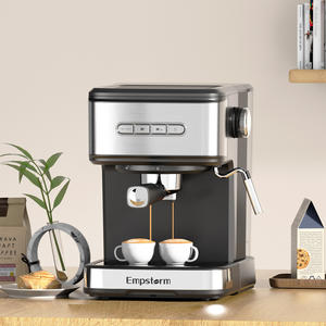 Máquina <span class=keywords><strong>de</strong></span> Café Espresso Semiautomática Comercial, Sistema <span class=keywords><strong>de</strong></span> Preparación <span class=keywords><strong>de</strong></span> Café, Bomba <span class=keywords><strong>de</strong></span> Plástico <span class=keywords><strong>de</strong></span> 20 Bares <span class=keywords><strong>de</strong></span> Presión, Bajo Ruido, para Uso Doméstico y en Hoteles - Product Image 4
