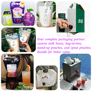 กล่องใส่เครื่องดื่มนมรีไซเคิล90% เป็นมิตรกับสิ่งแวดล้อมบรรจุภัณฑ์น้ำผลไม้กระดาษ1L - Product Image 5