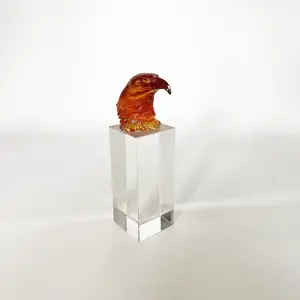 סיטונאי מפעל נשר גביע עיט התאמה אישית פרס לוגו לייזר 3D לוגו ריק עבור גביע קריסטל