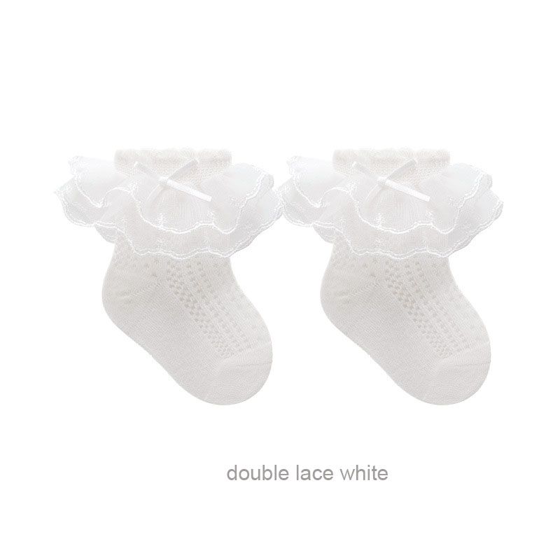 doule lace white