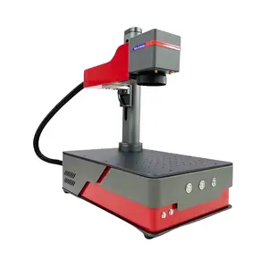 अच्छी कीमत वाली स्टेनलेस स्टील मेटल प्रिंटिंग मशीन फोन केस पोर्टेबल 20w 30w फाइबर लेजर मार्किंग मशीन