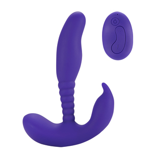 Aphrodisia Télécommande Plaisir Anal Double Stimulateur Prostate Vibrant Silicone + ABS 10 Modes de Vibration 10m Télécommande USB - Product Image 4