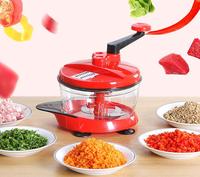 Multifunctionele plastic handmatige voedselprocessor, snijmachine, mixer, blender, garde, eiwitseparator, milieuvriendelijk, makkelijk schoon te maken