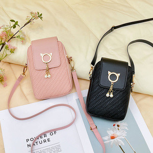 Bolso de Teléfono de Piel Sintética Estilo Coreano para <span class=keywords><strong>Hombre</strong></span>, Bolso de Hombro y Bandolera Moderno 2025, Fresco y Dulce, con Relieve, Venta al por Mayor - Product Image 2