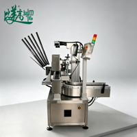 Machine de marquage laser UV automatisée avec table rotative à 5 stations, machine de gravure laser avec rotation pour crayons à sourcils cosmétiques