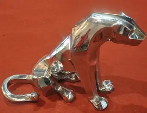 H2.8m 3D patung anjing patung hewan serat kaca, patung anjing model tampilan hewan serat kaca
