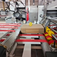 Machine automatique de fabrication de boîtes en carton ondulé à grande vitesse, ligne de production d'impression, de découpe, de pliage et de collage de boîtes en carton