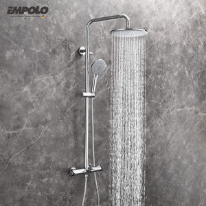 <span class=keywords><strong>Pommeau</strong></span> <span class=keywords><strong>de</strong></span> <span class=keywords><strong>douche</strong></span> à effet pluie Guangdong avec mitigeur <span class=keywords><strong>de</strong></span> bain thermostatique en laiton exposé Surface chromée Noyau <span class=keywords><strong>de</strong></span> valve en céramique-pour hôtels - Product Image 2