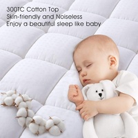 Couvre-lit blanc de taille personnalisée moelleux, surdimensionné luxe 100% couette massage sur-matelas et protège-matelas