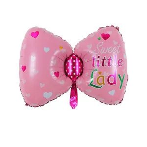 New Gender debunking theme party foil balloons pink blue butterfly balloons party decorations