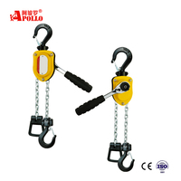 Palans à levier manuels APOLLO 750 kg 1,5 m avec élingue à chaîne, protection IP55 pour la construction et le levage de charges