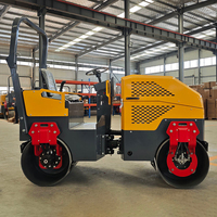 Rouleau compacteur vibrant à double tambour autotracté Changfa Engine Mini, haute efficacité, 39 CV, chinois, livraison gratuite