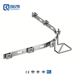 QIONGKAI Accessoires et raccords pour paniers de câbles <span class=keywords><strong>en</strong></span> treillis métallique - Équerre de courbure arquée / droite pour raccords <span class=keywords><strong>en</strong></span> <span class=keywords><strong>T</strong></span>, coudes et croisillons - Product Image 2