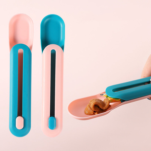 Pet <b>Feeder</b> <b>Cat</b> Strip Squeeze Spoon for Lickable Wet <b>Cat</b> Treats Pet Liquid Snack Feeding - Product Image 3