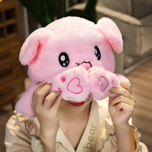 Chapeau de noël à Led avec oreilles clignotantes, chapeau en peluche, pour enfants et adultes, mignon, Animal Pop-Up, pour l'hiver - Product Image 6
