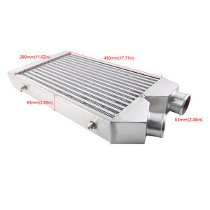 Intercooler de modification de course 450x280x65mm en alliage d'aluminium universel avec entrée de 63mm pour mise à niveau automobile - Product Image 1