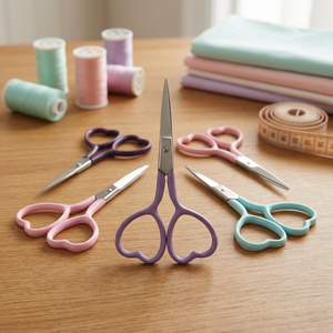 กรรไกรตัดด้ายสีแบบกำหนดเองกรรไกรปักลายรูปหัวใจแบบมืออาชีพ - Product Image 2
