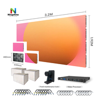 Écran LED encastré intérieur 4K P1.86, mur vidéo électronique couleur pour décors publics