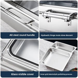 <span class=keywords><strong>Estufa</strong></span> Eléctrica de Acero Inoxidable de 9L para Buffet, Venta al por Mayor de Fábrica, para Hoteles y Restaurantes, <span class=keywords><strong>Estufa</strong></span> de Comedor con Aislamiento para Banquetes - Product Image 5