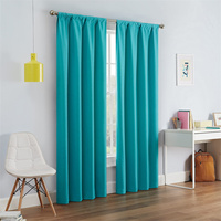 Luxe Style européen 100% Polyester hôtel rideau occultant maison fenêtre pare-soleil décoratif personnalisé solide rideaux cantonnières
