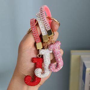 Porte-clés Lettre Scintillante, Porte-clés Initiales Brillantes, Lettres Diamantées, Dragonne de Clé pour Filles et Femmes, Décorations de Sac avec Logo Personnalisé - Product Image 3