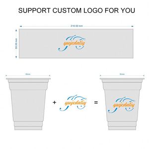 Custom Printing Logo <b>Cold</b> Drinking Clear Coffee PET <b>Cup</b> 8oz 9oz 10oz 12oz 20oz 24oz 16oz Plastic Disposable <b>Cups</b> for Promotion - Product Image 5
