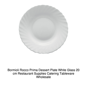 Assiette à dessert Ø 20 cm en verre blanc Bormioli Rocco - Product Image 2