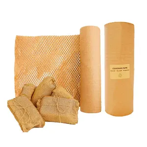 Cushion wrap roll kraft honeycomb paper packing material for shockprooof transportation