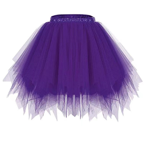 Jupes courtes en tulle élastiques pour femmes, jupes à plusieurs couches, jupe de <span class=keywords><strong>danse</strong></span> pour adultes, jupe de tutu, jupe de dessous, jupe <span class=keywords><strong>rockabilly</strong></span>, jupe fantaisie, jupe de ballet - Product Image 4