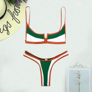 Maillots <span class=keywords><strong>de</strong></span> <span class=keywords><strong>bain</strong></span> bikini coupe haute 2 pièces pour femmes - Product Image 5