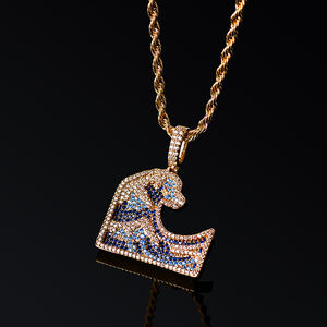 <span class=keywords><strong>Collier</strong></span> en zircon micro-pavé de conception diamantée, pendentif en forme de vague, <span class=keywords><strong>collier</strong></span> Kanagawa <span class=keywords><strong>Surf</strong></span> glacé, plaqué or <span class=keywords><strong>blanc</strong></span>, bijoux hip-hop - Product Image 5