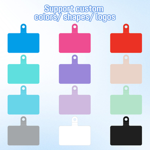 Đầy màu sắc biểu tượng tùy chỉnh TPU điện thoại di động dây đeo dây buộc kết nối Pad bền điện thoại phổ <span class=keywords><strong>Tether</strong></span> Tab vá - Product Image 5