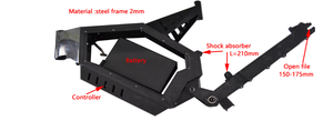 Good Quality Ebike <strong>Frame</strong> Steel Material Black Colour Moto Seat E Bike <strong>Frame</strong> for <strong>Stealth</strong> <strong>Bomber</strong> Ebike - Product Image 6