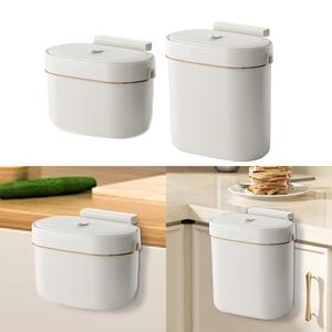 Poubelle de cuisine suspendue poubelle de rangement couverte pour bureau voiture salon stockage de cuisine durable et élégant - Product Image 2