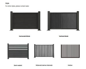 Solutions <span class=keywords><strong>de</strong></span> clôtures en aluminium à lamelles élégantes et économiques, clôtures et portes modernes en aluminium noir à lamelles métalliques - Product Image 3