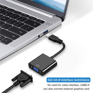 High Quality USB3.0 1080P <strong>USB</strong> <strong>to</strong> <strong>VGA</strong> Converter <strong>Adapter</strong> Includes CD with Drive for Laptop Monitors and Projectors - Product Image 5