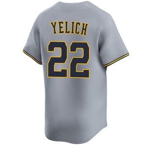 Abbigliamento uomo # Maglia da baseball cucita 22 Christian Yelich Jackson Chourio <span class=keywords><strong>Jake</strong></span> Bauers Jacob Misiorowski Brice Turang William Contreras - Product Image 4