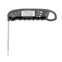 Digital akurat layar baca instan besar lampu latar LCD seluruh tubuh IPX6 tahan air logam rotasi 180 daging memasak makanan