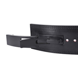 Cinturón de Cuero para Gimnasio con Diseño de Logotipo Personalizado, Cinturón de Levantamiento de Pesas de Alta Resistencia con Hebilla de Palanca - Product Image 5