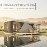Casa Contenedor Modular Móvil de Diseño Moderno TongSong, Construcción Rápida, Prefabricada, Impermeable, Estructura de Acero Ligero, Uso Hotelero, 4 Años de Garantía