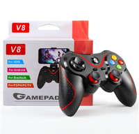 Control de Juego Inalámbrico con Doble Motor de Vibración V8 para Switch, PC, Android, PS3, PS4