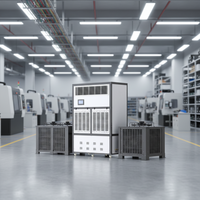 Nouveau système de contrôle de température et d'humidité industriel SHISHUO 40kg/h 20HP, 48000W de refroidissement/36000W de chauffage, PLC intelligent tactile