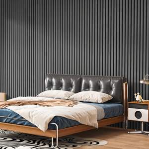 Materiales Decorativos de Insonorización, Panel de Pared de Listones de Madera, Akupanel, Panel de Pared Acústico de Madera Negra para Cine - Product Image 6