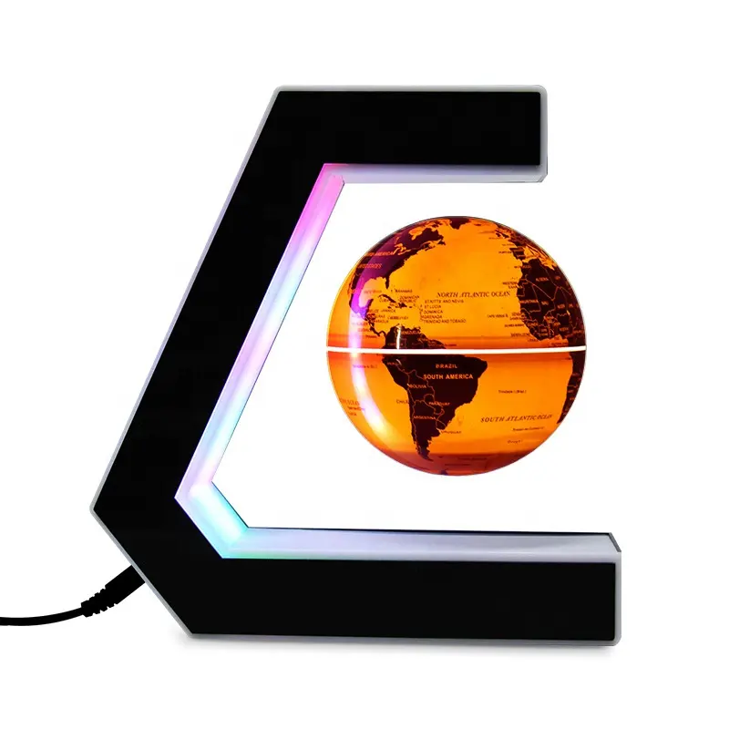 Oem/odm Niedriger Preis Floating Globe Magnetic Led Light Magnetische Drehung als Schlafzimmer Nachtlicht Dekoration
